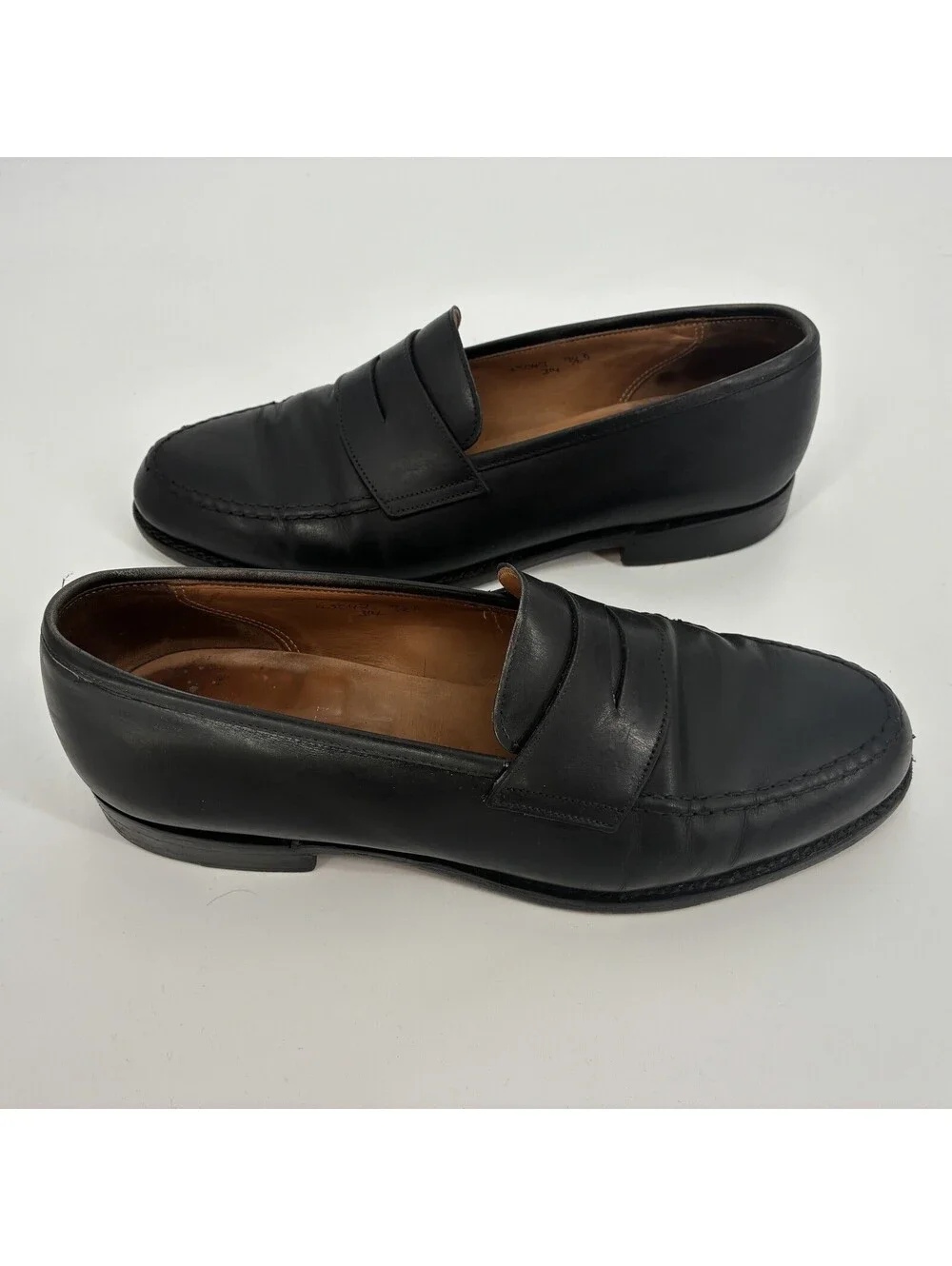 Brooks Brothers Peal & Co Black Penny Loafers US 9.5D EU 43 Made in England Men